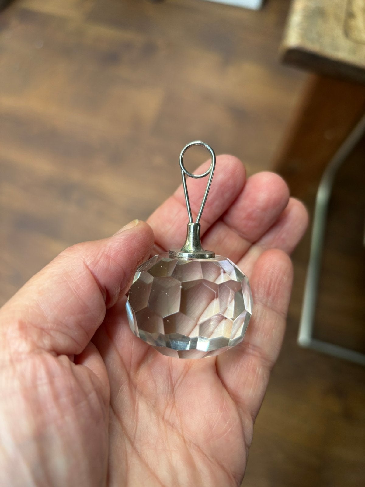 Kristallen bol voor kroonluchter, Antiek en Kunst, Ophalen of Verzenden