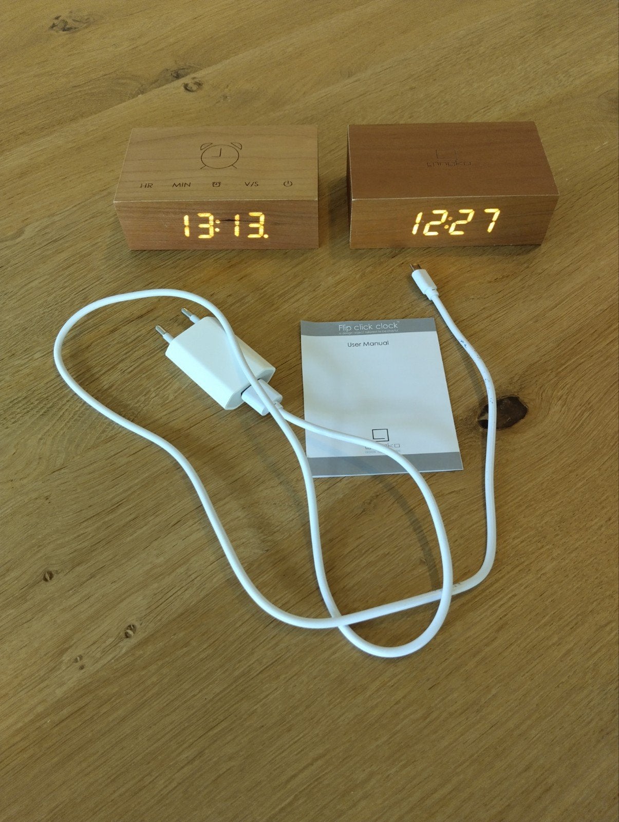 Gingko Flip Click Clock wekker - 2 stuks, Ophalen of Verzenden, Zo goed als nieuw, Digitaal