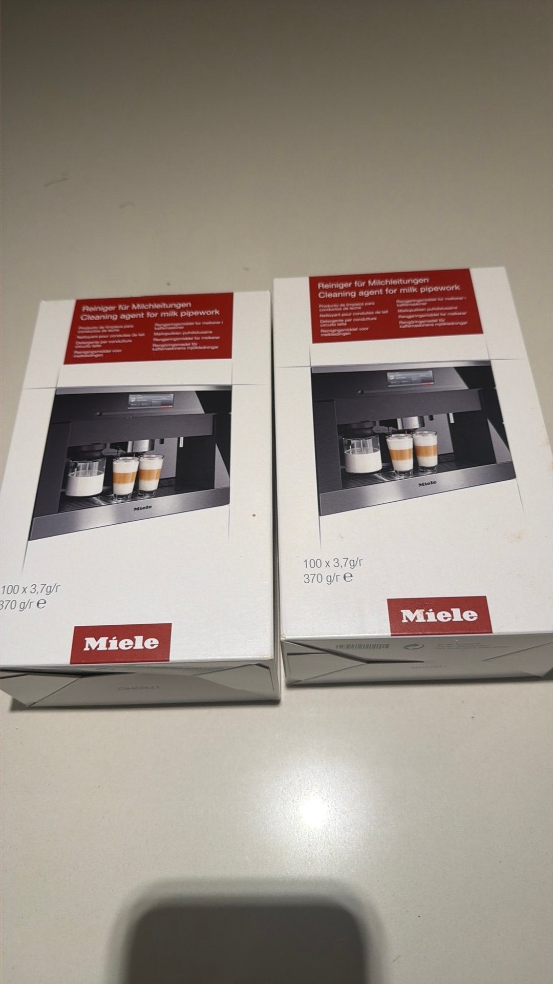 Miele melkleiding reiniger, Ophalen