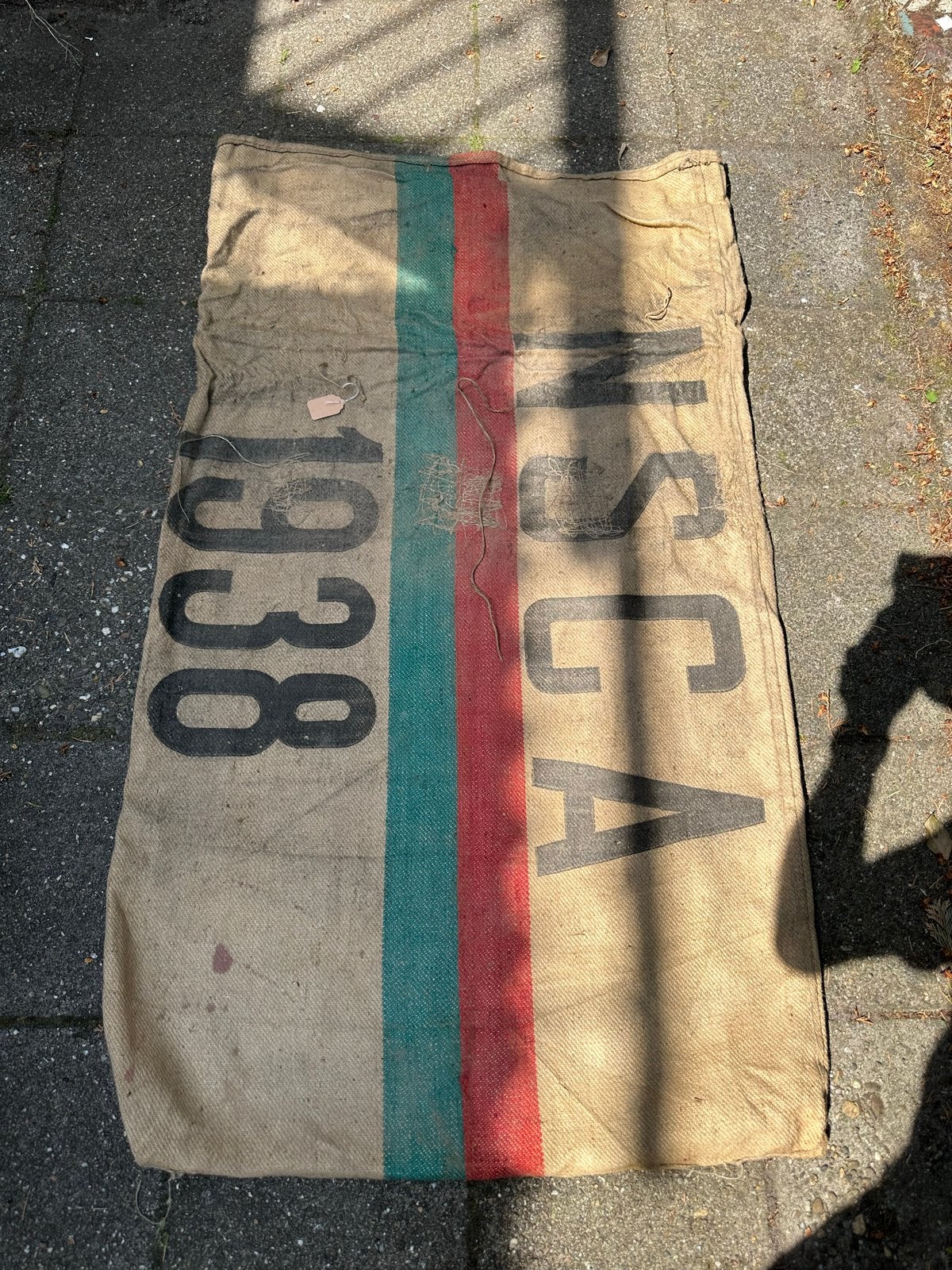 Vintage Jute Zak 1938 - WOII Memorabilia 75x130 cm, Antiek en Kunst, Ophalen