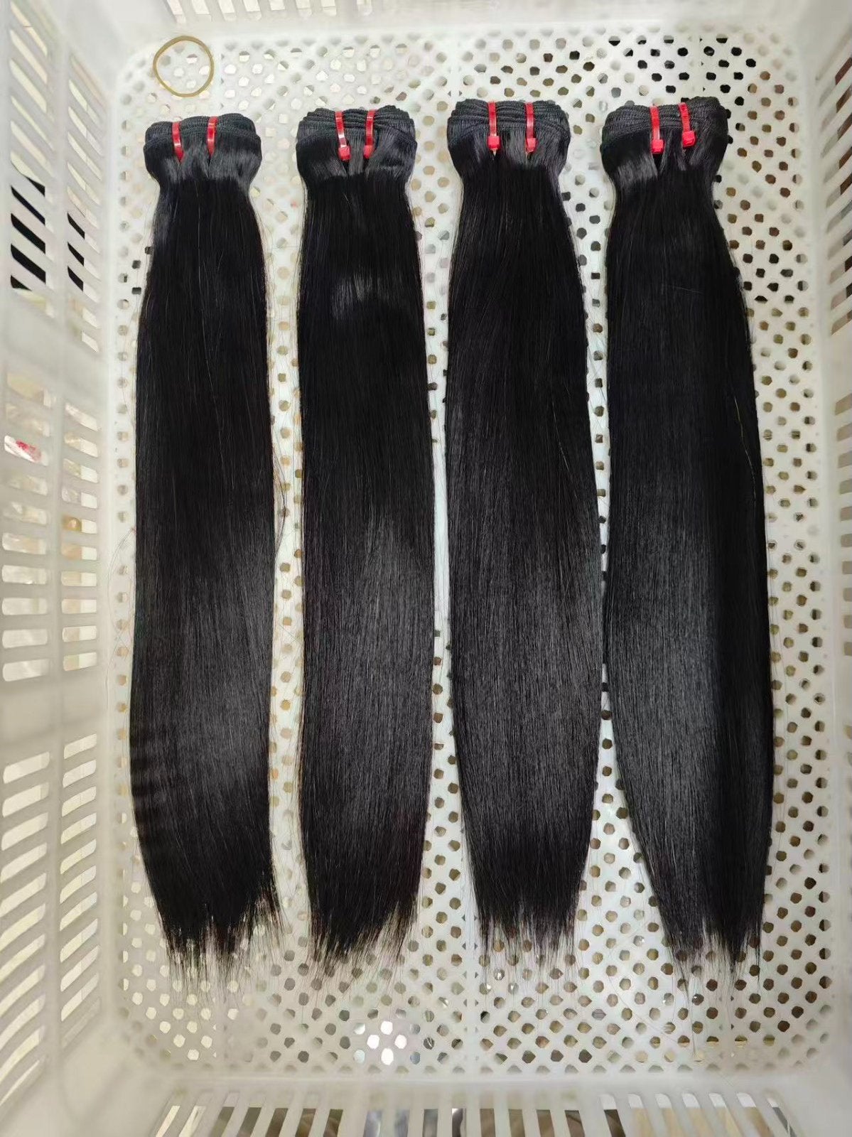 RAW HAIR, EXTENSIONS WEAVE BUNDELS CLIP INS STIJL STRAIGHT, Ophalen of Verzenden, Nieuw