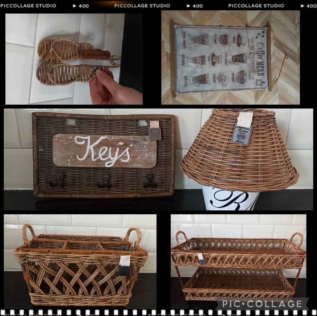 Riviera Maison Rattan Tray XL, Organizer & Slipperhaak, Ophalen of Verzenden, Gebruikt