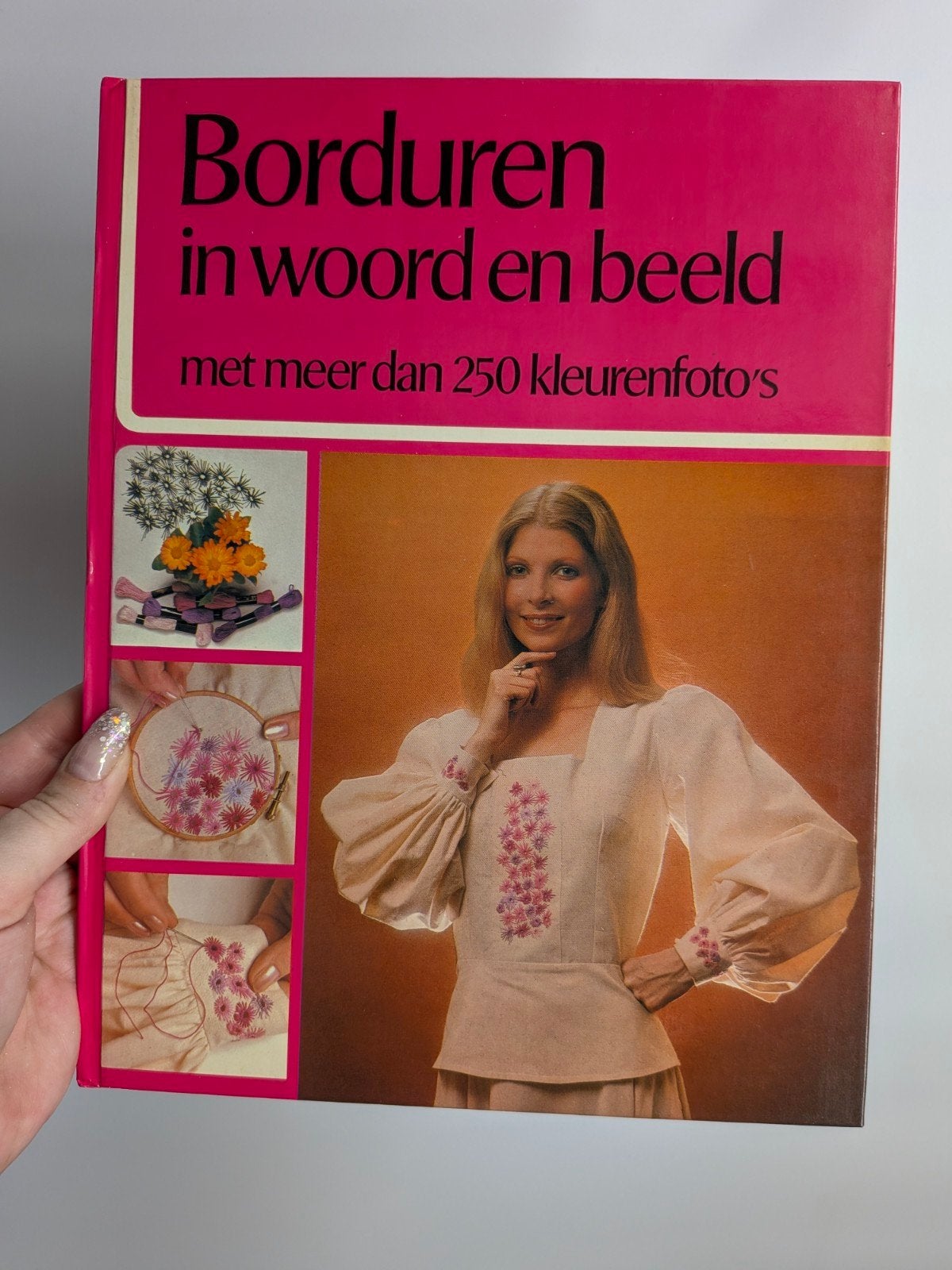 Borduren in woord en beeld - Boek met patronen, Patroon, Gebruikt, Onbekend, Ophalen of Verzenden