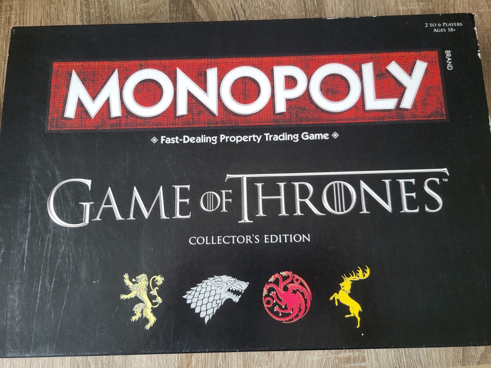 Monopoly Game of Thrones Collector's Edition, Vijf spelers of meer, Ophalen, Gebruikt, Hasbro