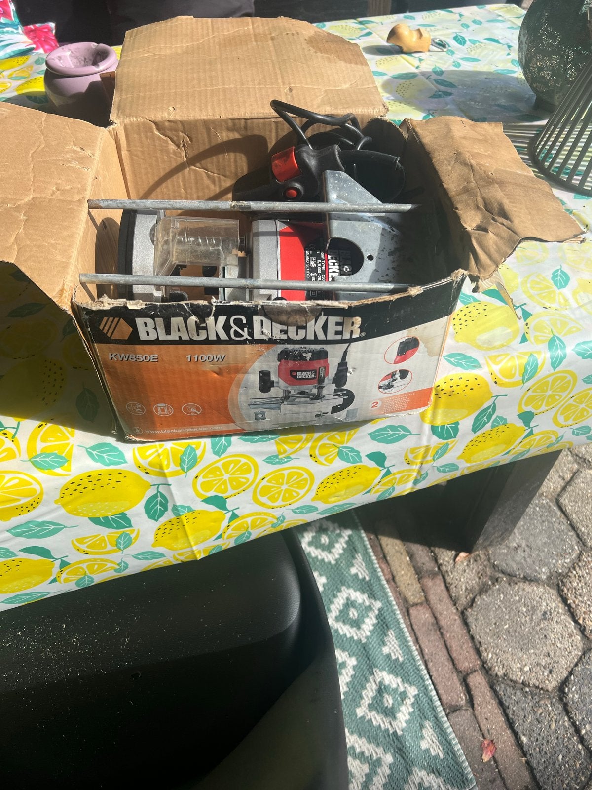 Black & Decker KW850E Bovenfrees 1100W, Doe-het-zelf en Verbouw, Gereedschap | Freesmachines, Ophalen of Verzenden, Gebruikt, Elektrisch