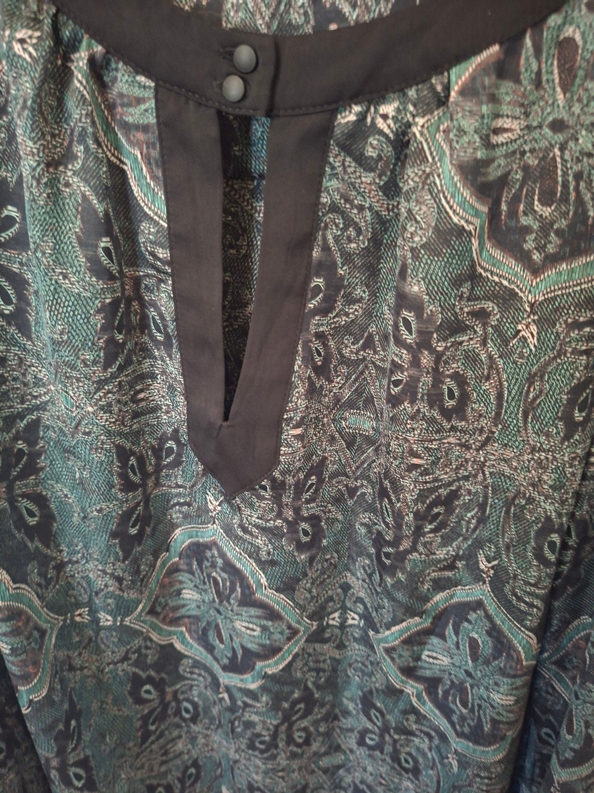 Expresso Blouse Maat 38 - Groen/Zwart Patroon, Maat 38/40 (M), Expresso, Ophalen of Verzenden, Gedragen