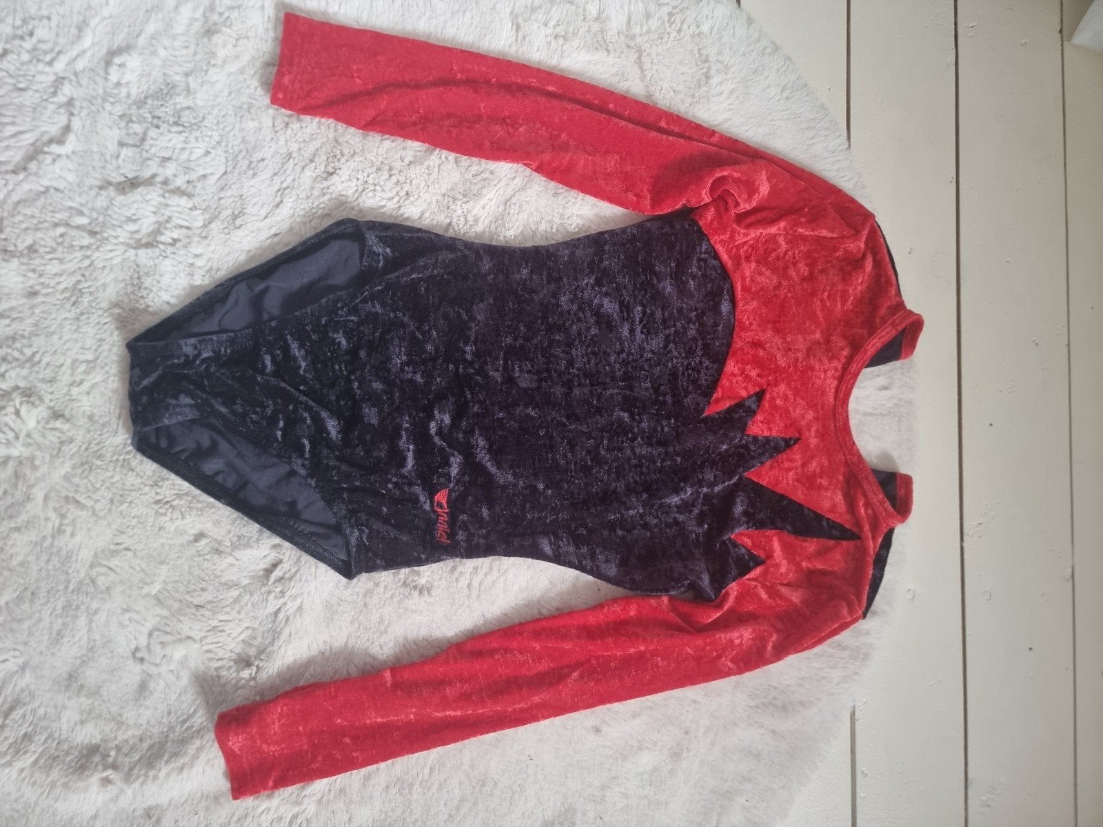 Turnpakje HLC - Zwart/Rood met lange mouwen, Overige typen, Ophalen of Verzenden, Maat 34 (XS) of kleiner, Gedragen