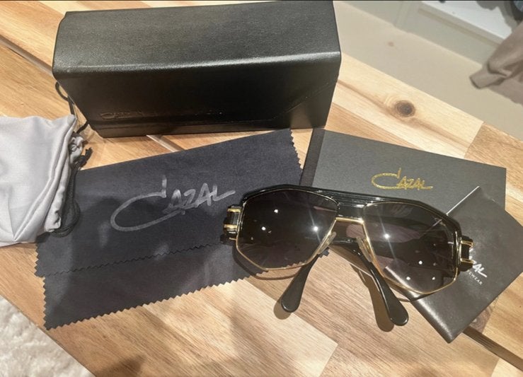 Zwarte Cazal legends vintage zonnebril 671/3 unisex, Overige merken, Zonnebril, Zwart, Ophalen of Verzenden