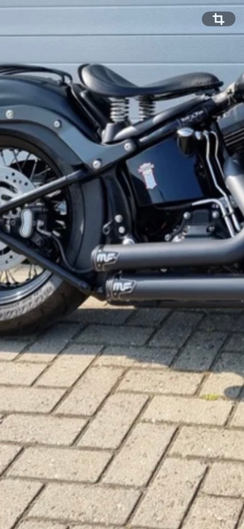 MF Uitlaat Harley Davidson Softail Street Bob Fat Bob, Ophalen, Gebruikt