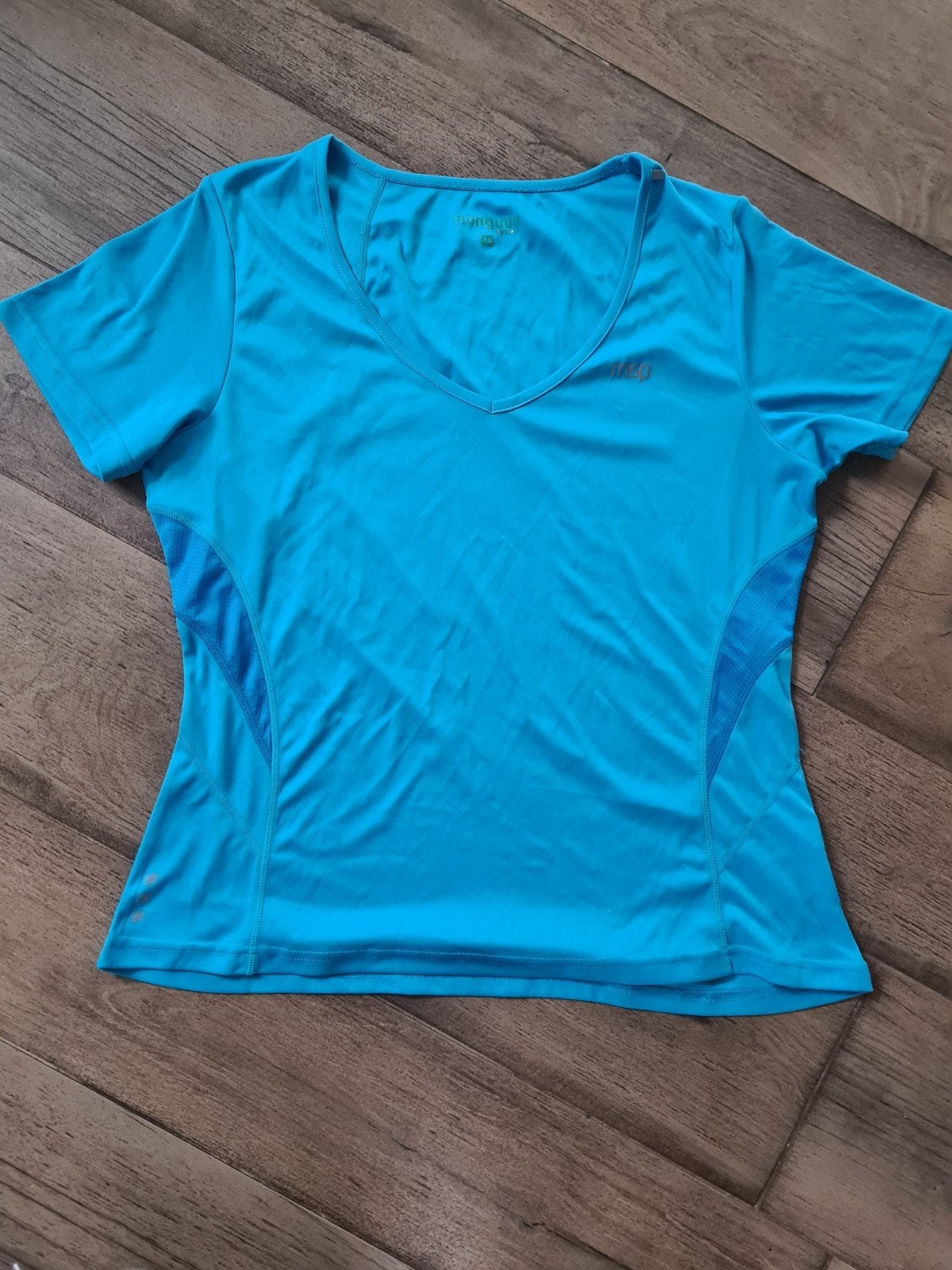 Sport shirt maat 46, zgan, Blauw, Maat 46/48 (XL) of groter, Ophalen of Verzenden, Fitness of Aerobics