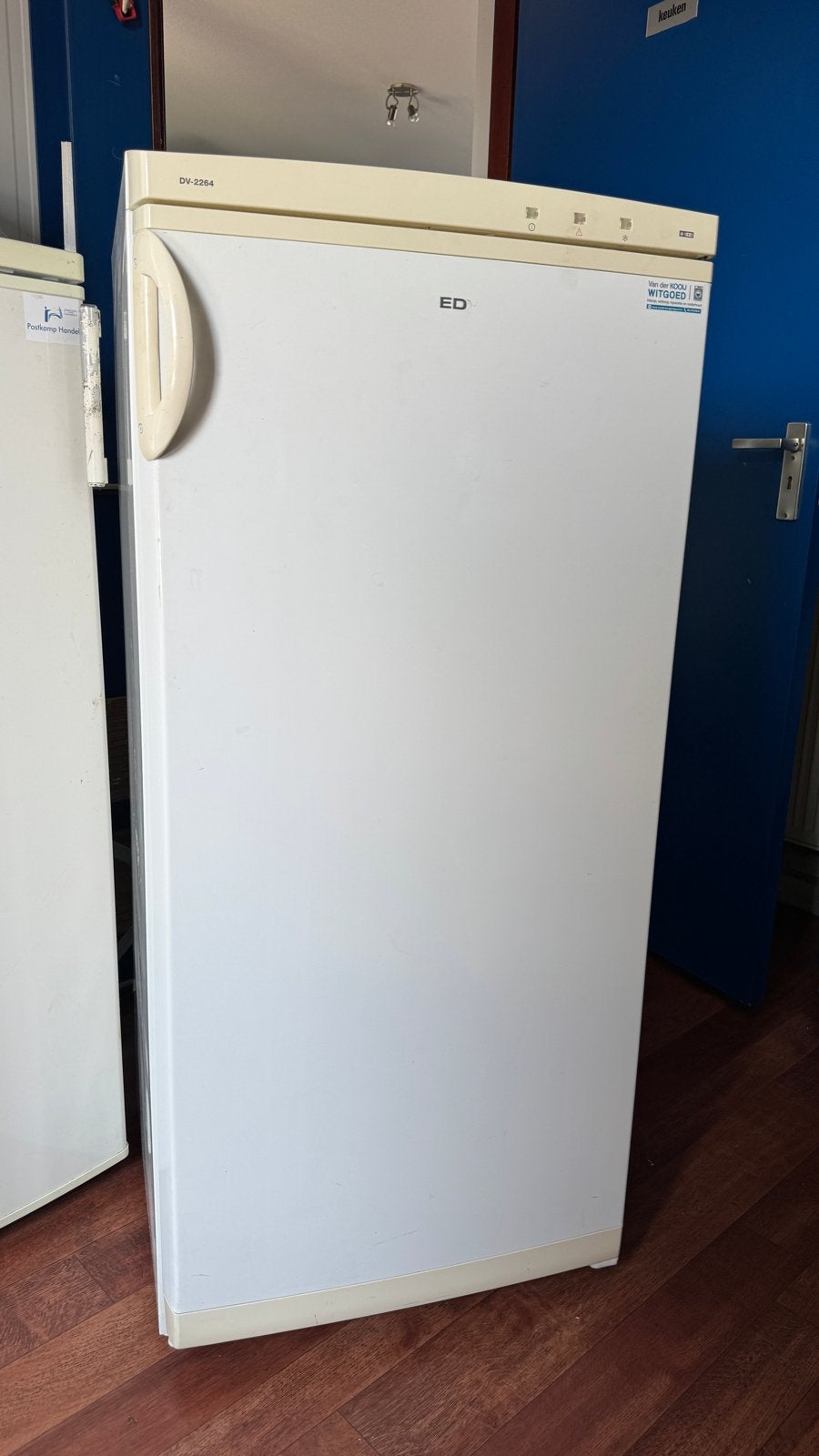 Edy DV 2264 Vriezer met laden- Vrijstaand, Gebruikt, 120 tot 140 cm, Ophalen, Vrieskast