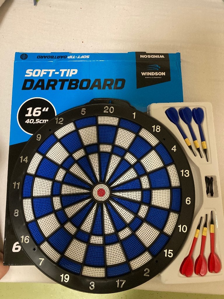 Dartbord kunststof, Verzenden, Nieuw, Dartbord, Soft tip