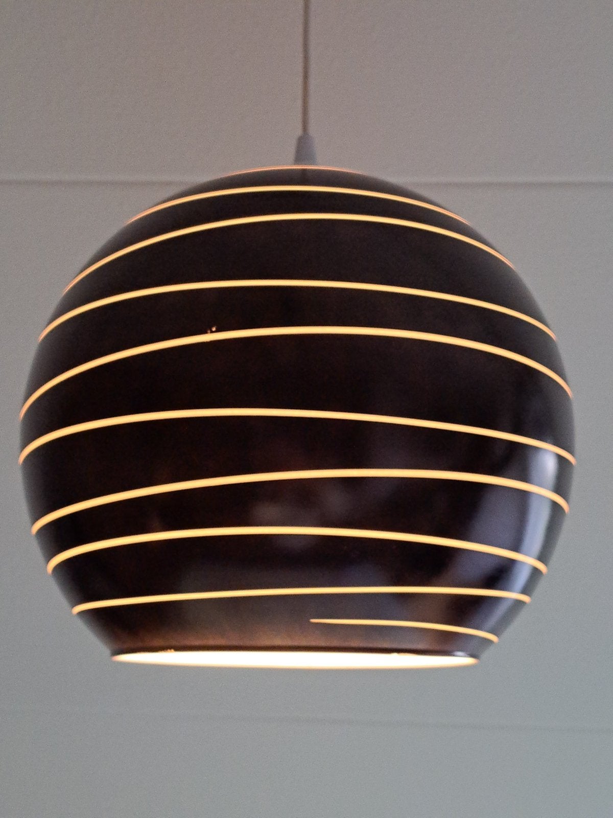 Vintage 80s Swirl Hanglamp, Ophalen of Verzenden, Zo goed als nieuw