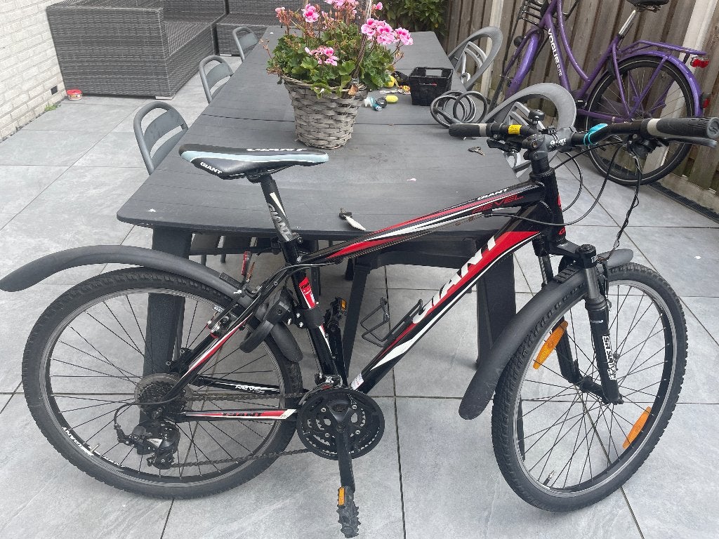 Giant fiets, Ophalen, Gebruikt, Velgrem, Versnellingen