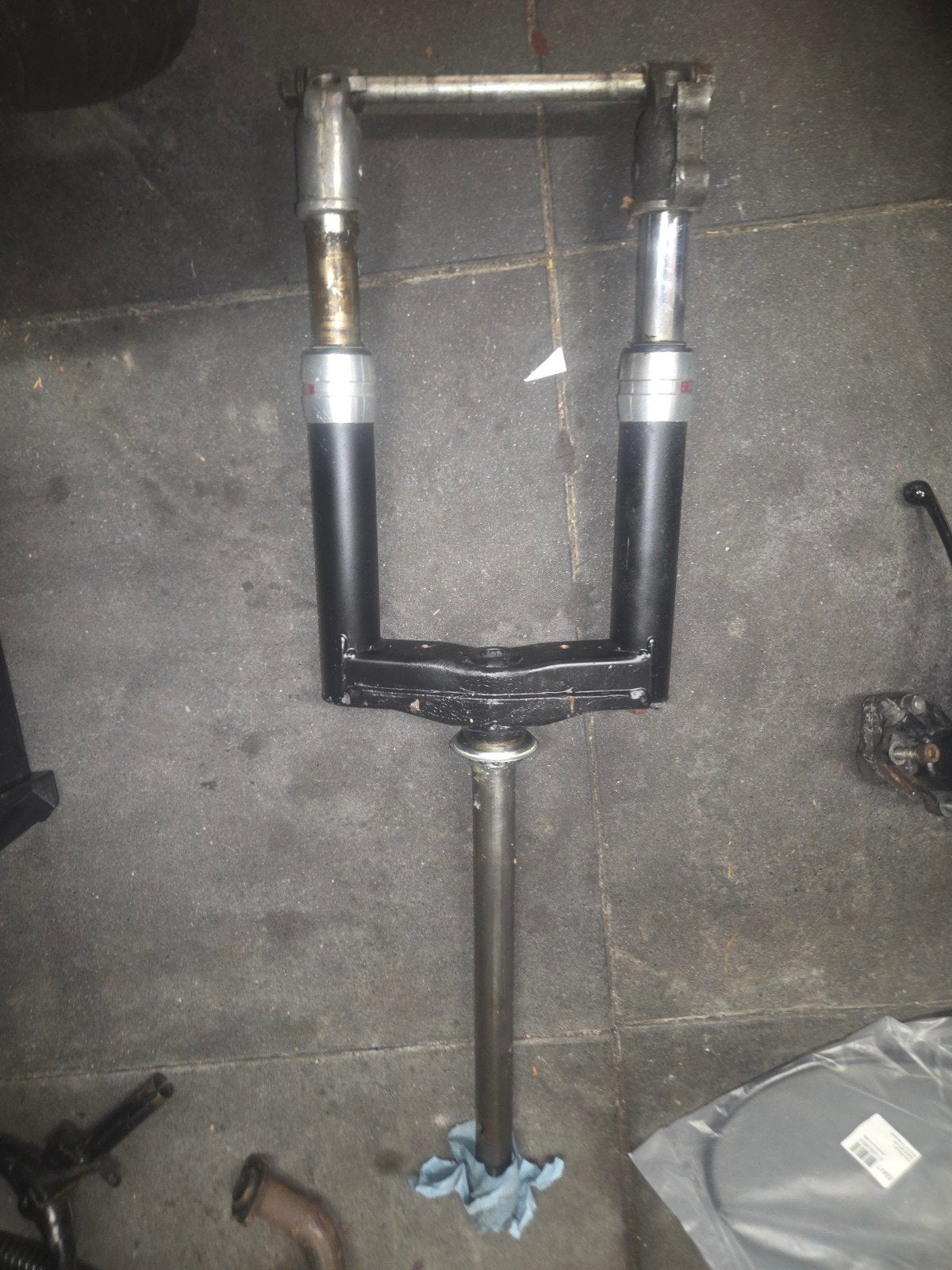 Originele Runner voorvork 50cc COMPLEET!, Ophalen of Verzenden, Gebruikt, Frame, Gilera