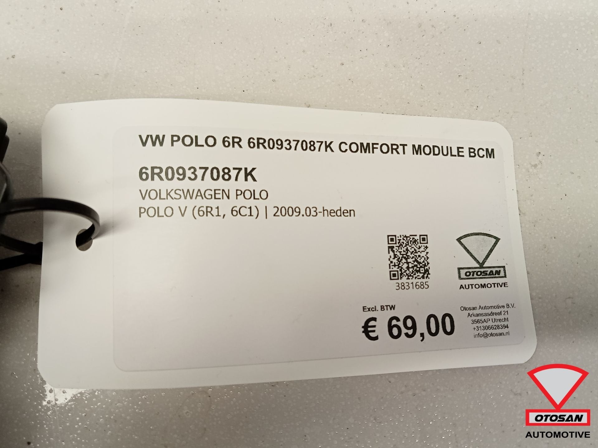 VW Polo 6r 6r0937087k Comfort Module BCM, Gebruikt, Volkswagen, Volkswagen AG, Berliner Ring 2
38440  Wolfsburg, DE
