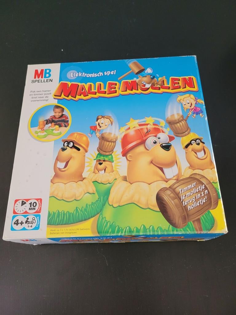 MB Spellen Malle Mollen Elektronisch Spel, Ophalen, Gebruikt, Jongen of Meisje