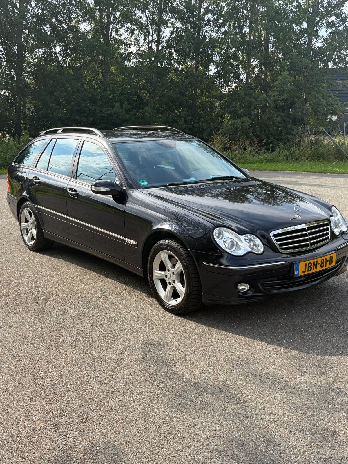 Mercedes C 280 Combi 3.0 v6 4 Matic avantgarde 231 PK 2005, Auto's, Mercedes-Benz, Automaat, 1800 kg, Stoelverwarming, Leder en Stof