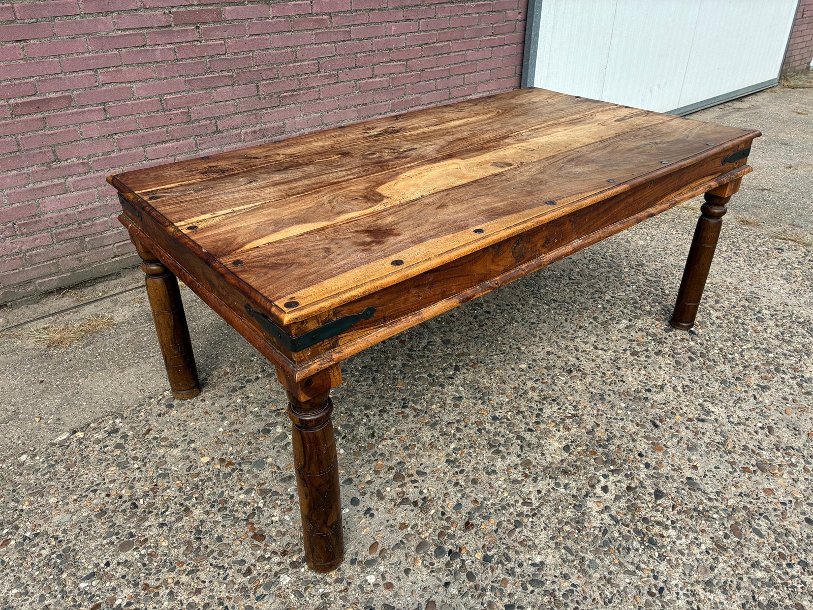 Eettafel 182x100cm, Ophalen, Gebruikt, 50 tot 100 cm, Landelijk