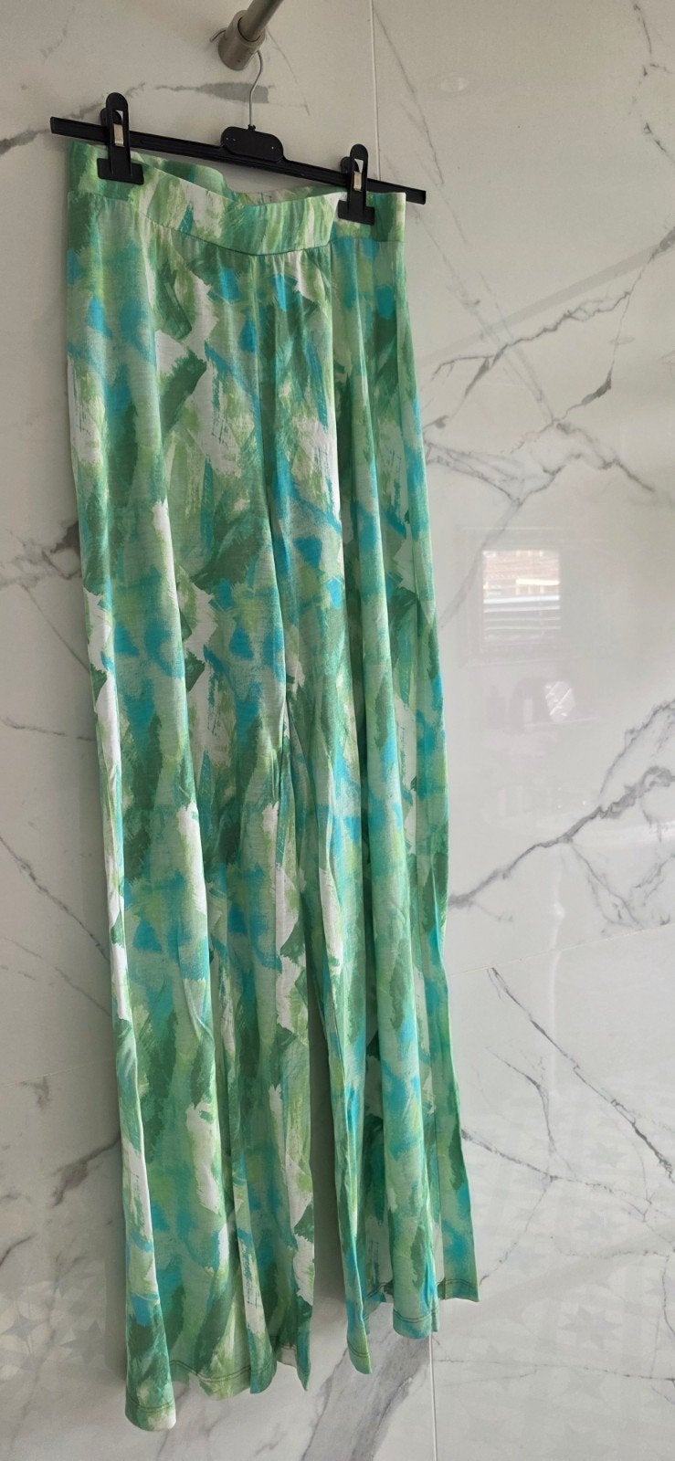Surkana broek maat S groen/blauw, Zo goed als nieuw, Maat 36 (S), Lang, Surkana