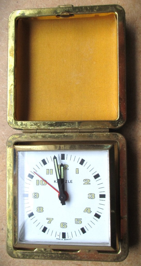 Kienzle Reiswekker~Jaren 50~Wekker~Alarm~Wekkertje, Ophalen of Verzenden, Huis en Inrichting