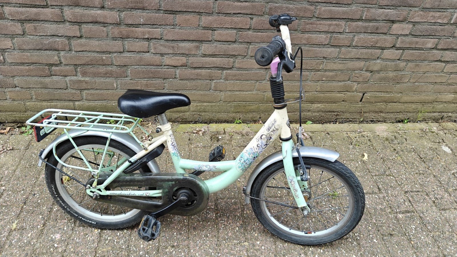 Meisjesfiets, Ophalen, Gebruikt, 16 inch