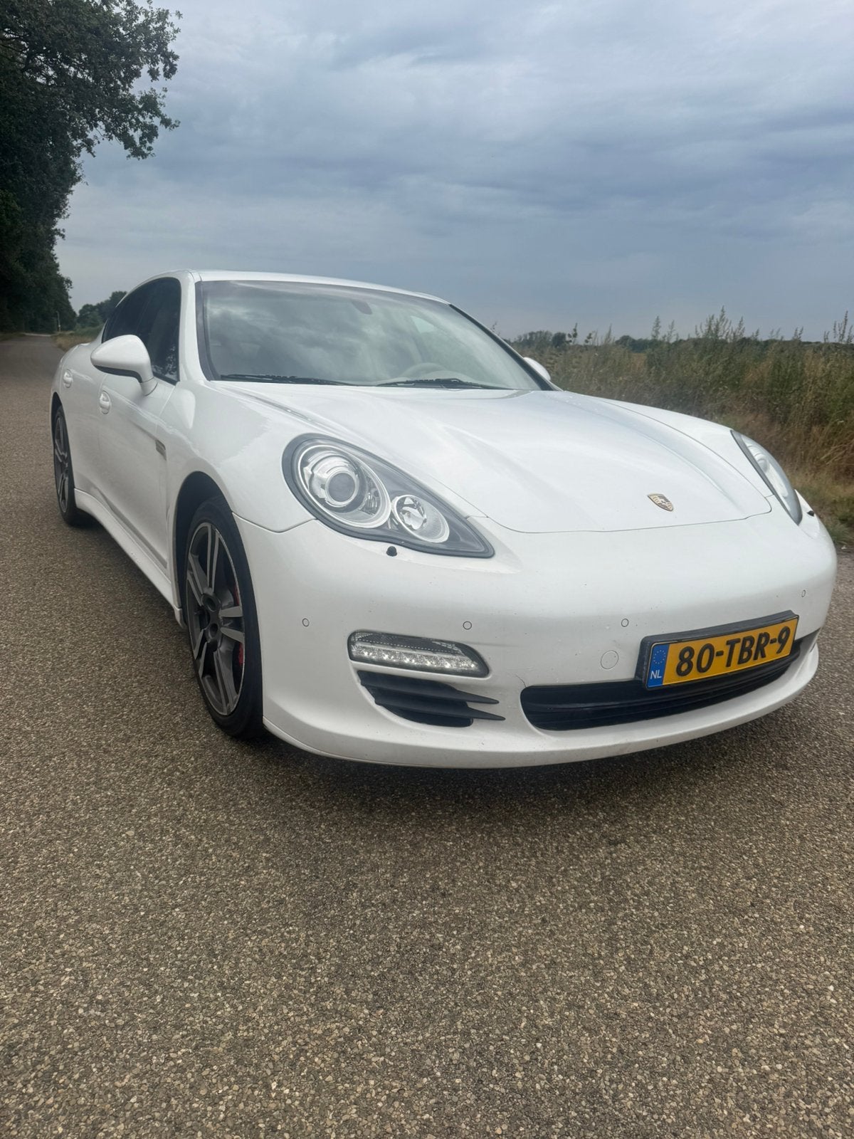 Porsche Panamera 3.0 Diesel Tiptronic S 2012 Wit, Auto's, Automaat, 241 €/maand, 4 stoelen, Wit