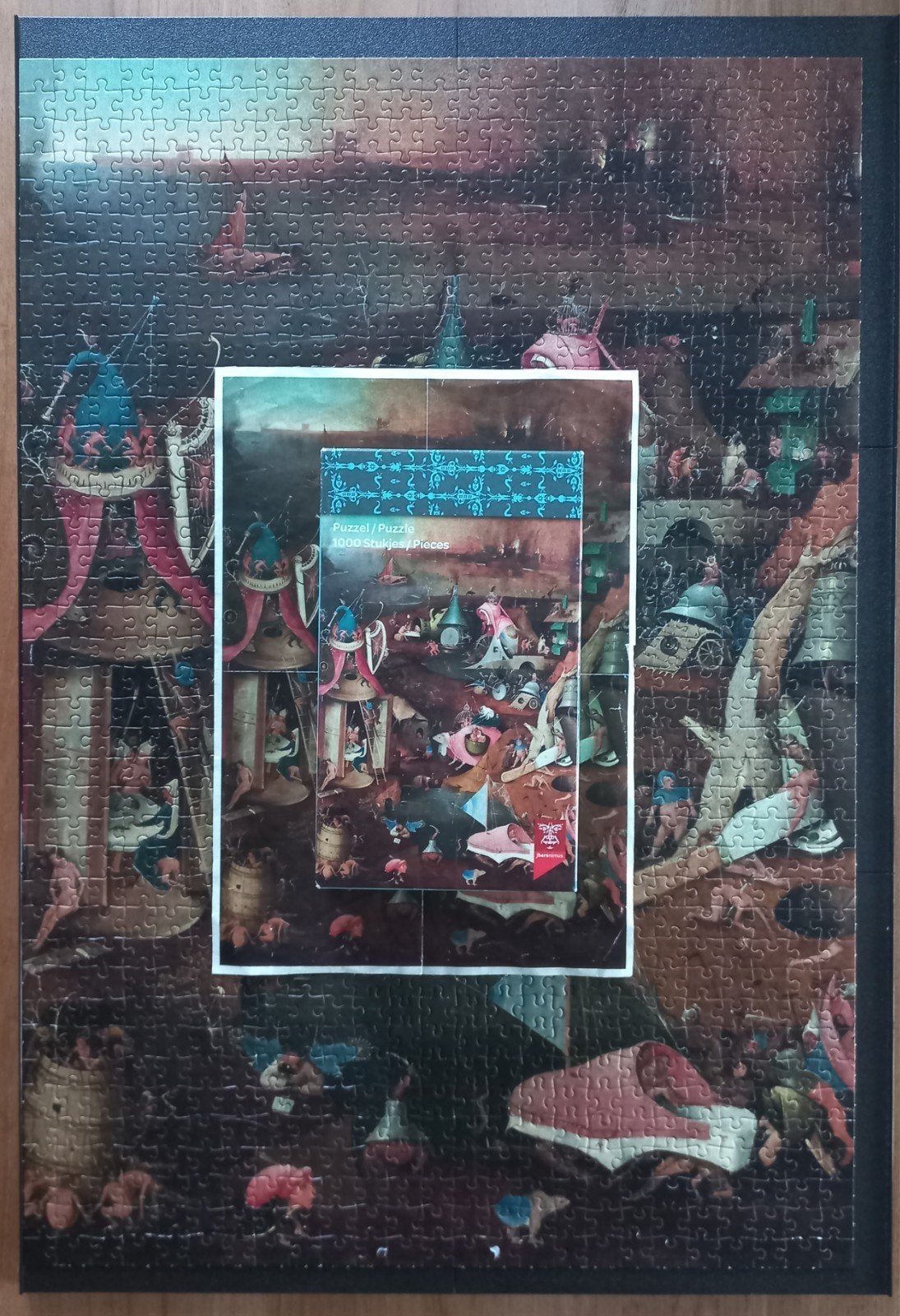 Museum puzzel,  Jeroen Bosch. 1000 stukjes., Ophalen of Verzenden, 500 t/m 1500 stukjes, Gebruikt, Legpuzzel