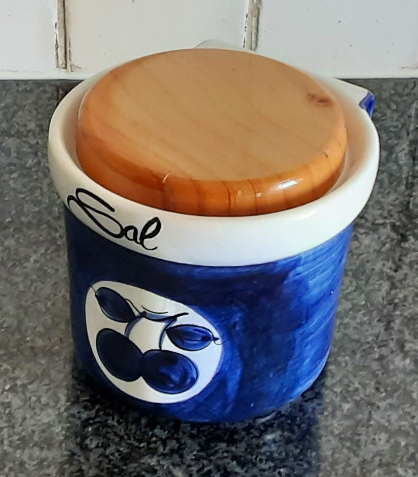 Nieuwe Spaanse Zoutpot - Staand of Hangend Model, Blauw, Nieuw, Ophalen of Verzenden, Voorraadpot