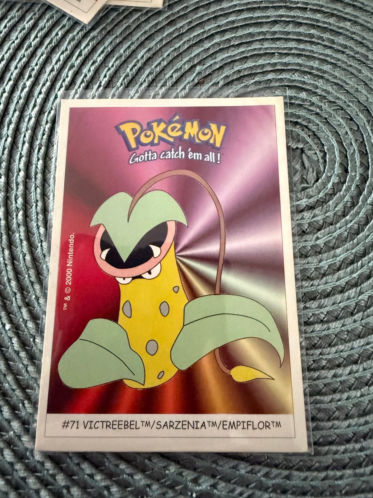 Dunkin Boomer Pokémon Sticker #71 Victreebel, Hobby en Vrije tijd, Verzamelkaartspellen | Pokémon, Ophalen of Verzenden, Gebruikt