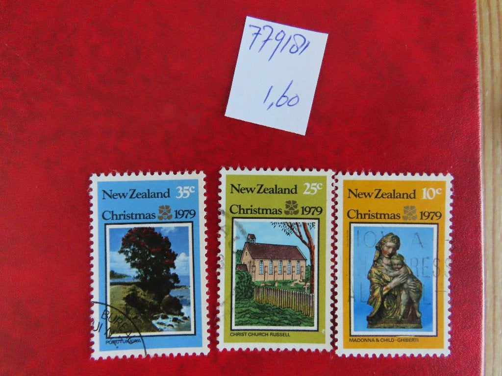 Nw zeeland 779/81, Ophalen of Verzenden, Gestempeld