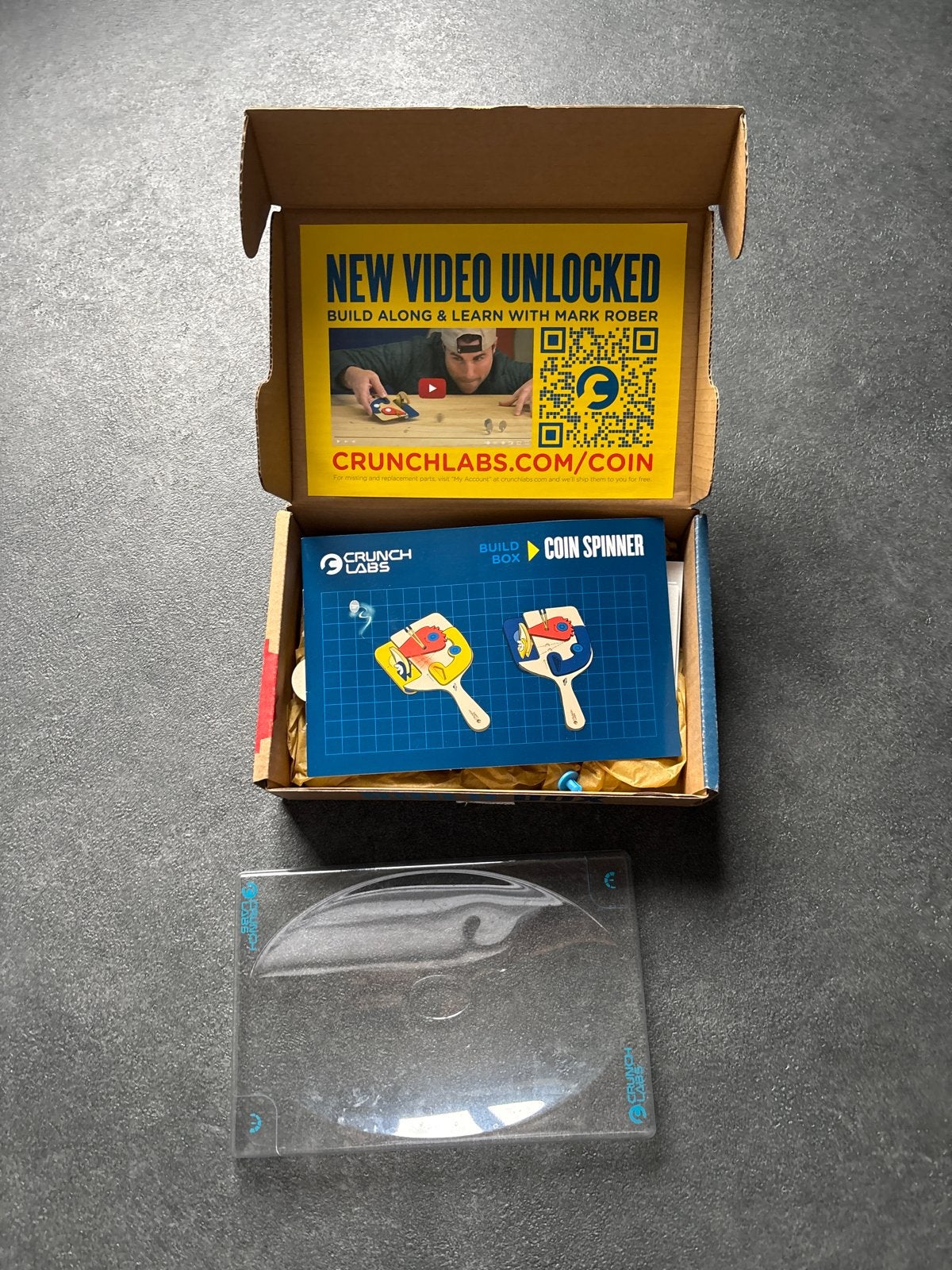 Crunchlabs Coin Spinner - 1x Gebouwd, 1x Nieuw, Ophalen of Verzenden, Zo goed als nieuw, Bouwen