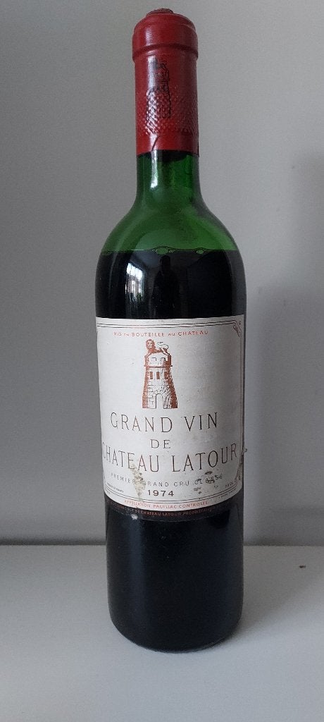 Château Latour Premier Grand Cru Classé 1974, Verzamelen, Gebruikt, Frankrijk, Ophalen of Verzenden, Rode wijn