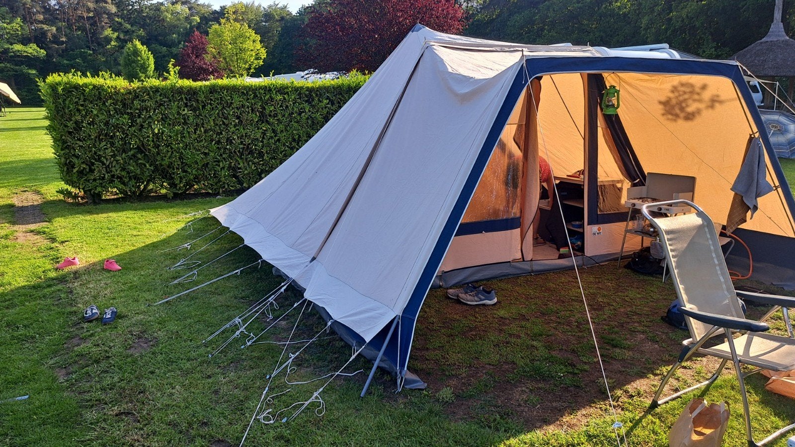 DSW Pyramide 6 Tent - Zeer Goed en Schoon, Caravans en Kamperen, Ophalen, Zo goed als nieuw