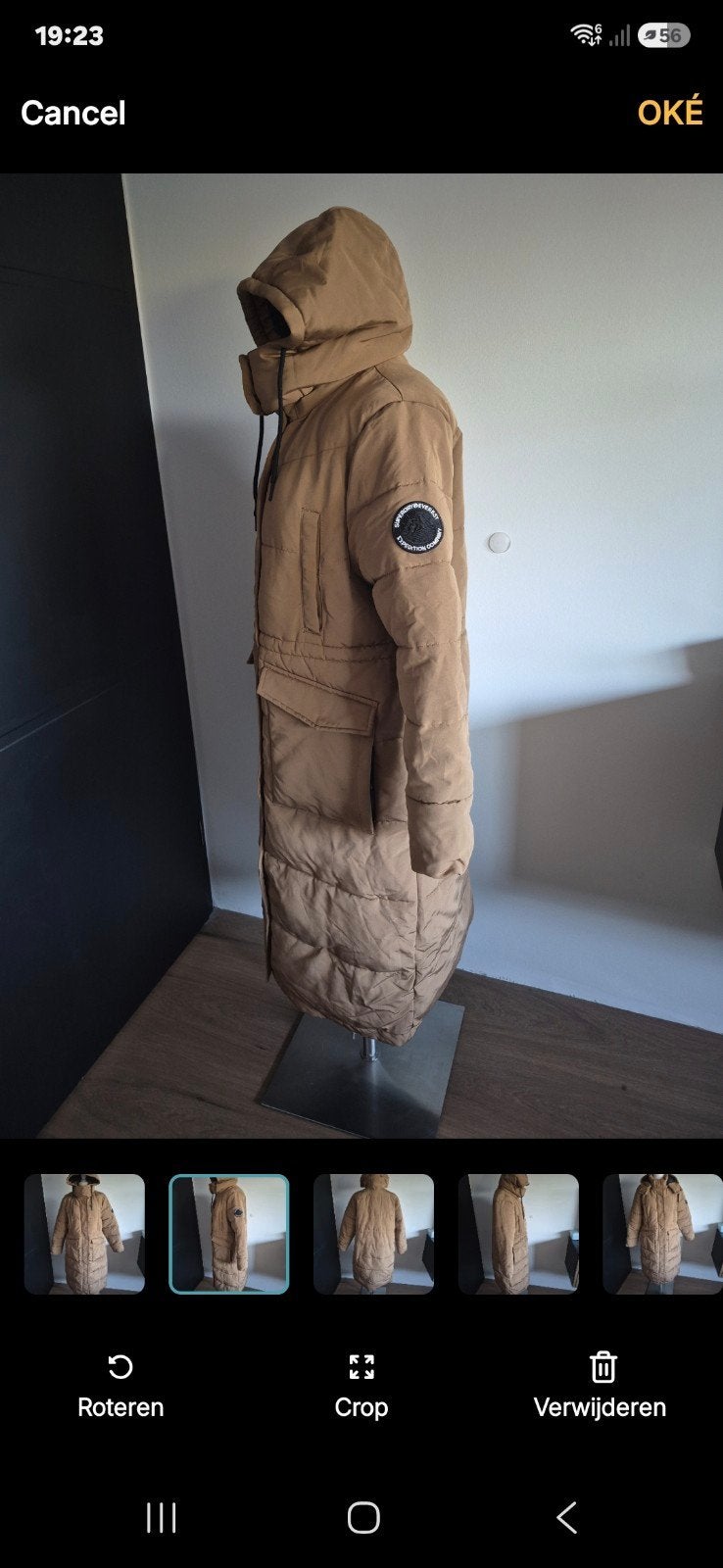 Lange Superdry Everest Expedition Company Winterjas, Bruin, Superdry, Maat 42/44 (L), Ophalen of Verzenden