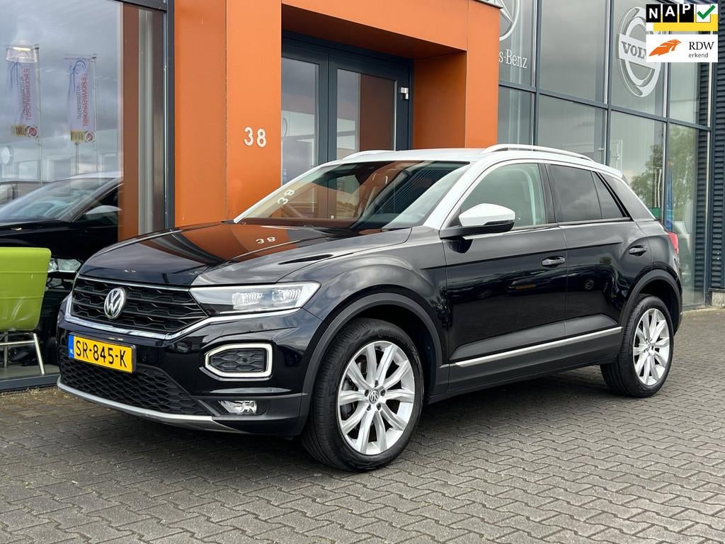 Volkswagen T-Roc 1.0TSI|Navi|Carplay|Cruise|LED|PDC|DAB+|NAP, Gebruikt, 116 pk, Zwart, Origineel Nederlands