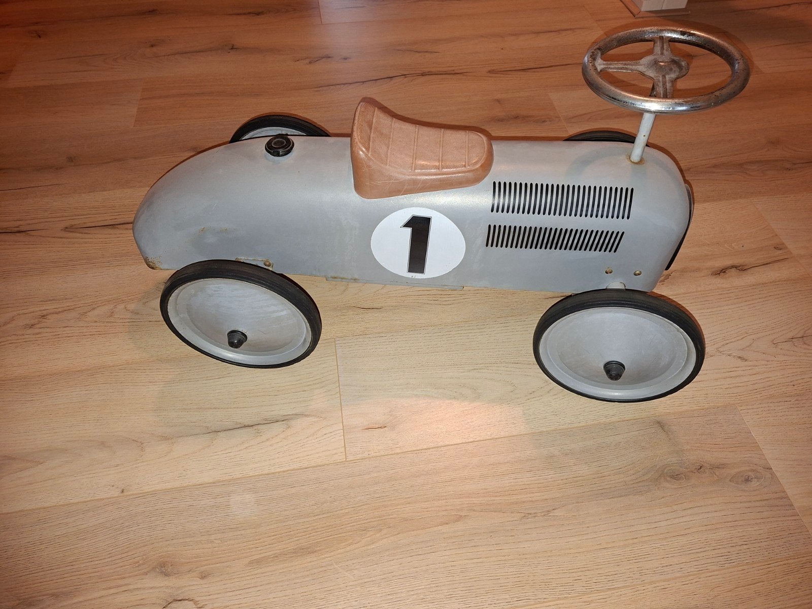 Vintage loopauto - Klassieke raceauto voor kinderen, Ophalen, Gebruikt, Loopvoertuig
