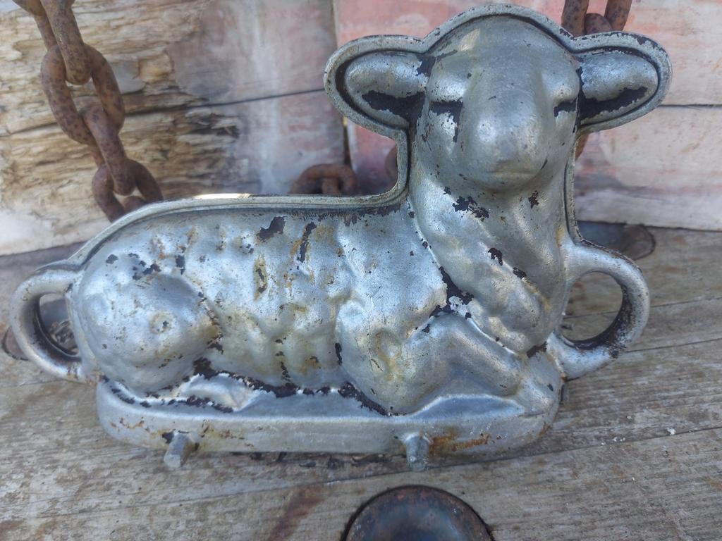Grote zware bakvorm lam dubbele bakvorm ca 34 cm, Ophalen of Verzenden