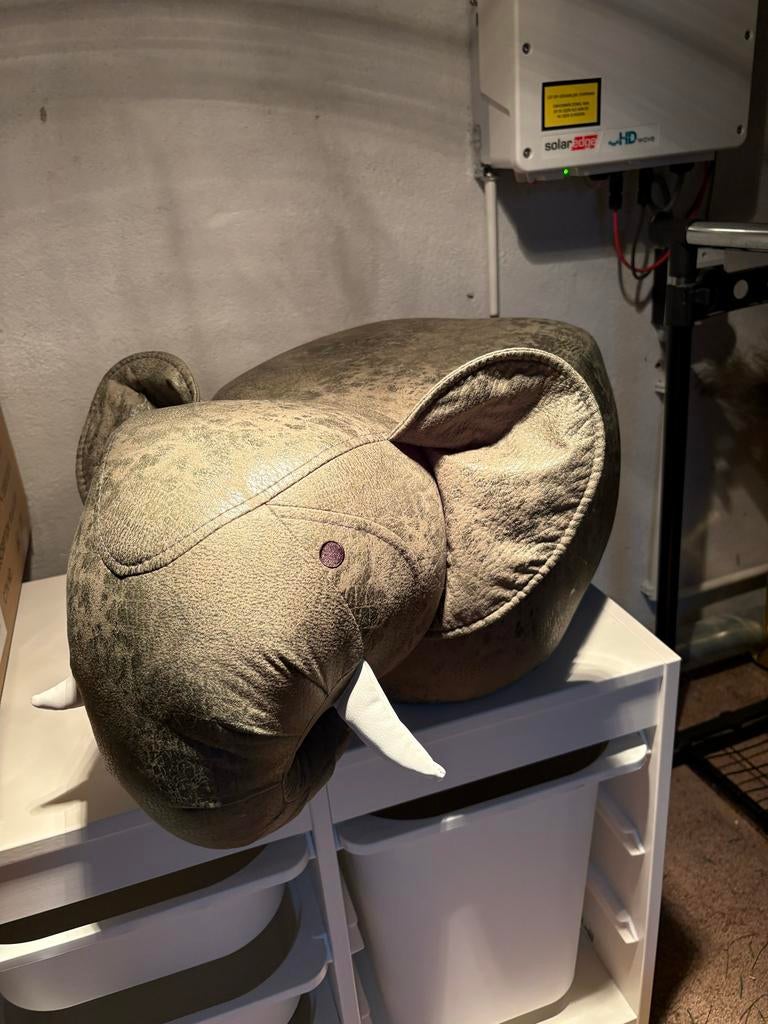 Olifant krukje, Overige materialen, 60 cm of meer, Ophalen of Verzenden, Zo goed als nieuw