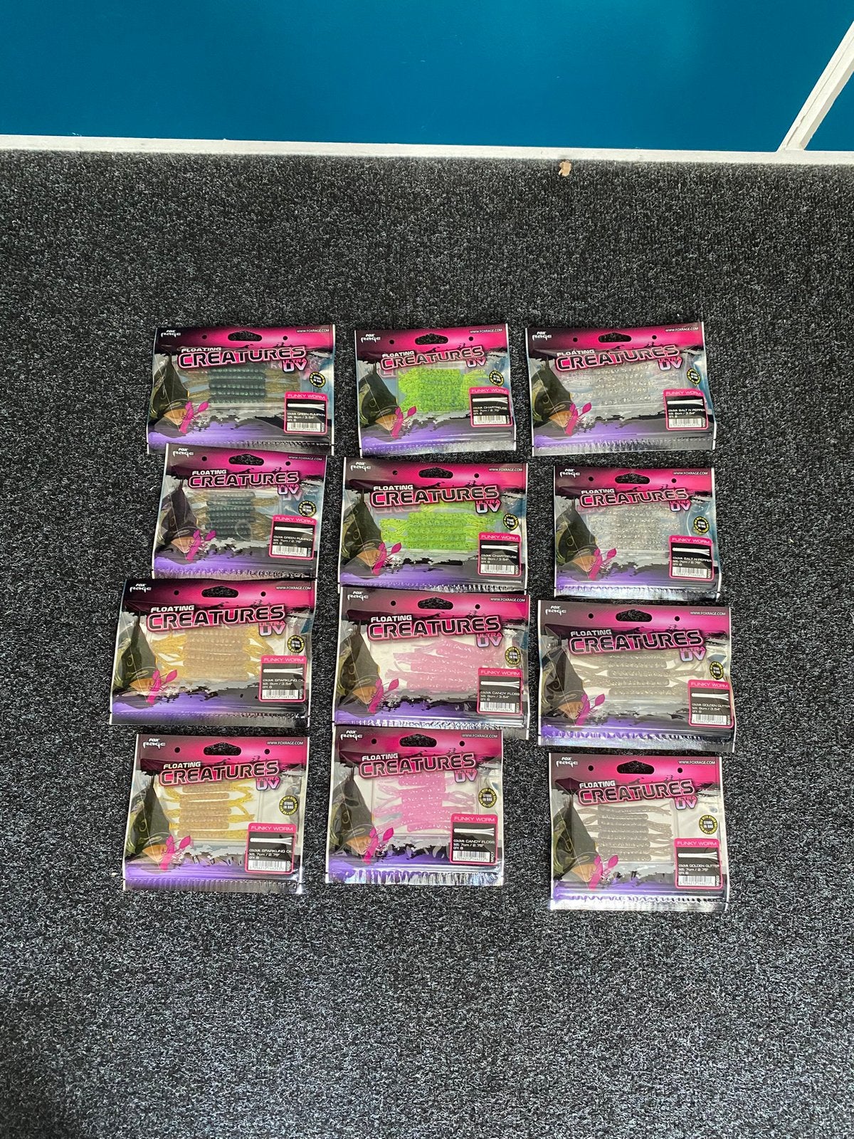 Fox Rage Creature Baits UV Funky Worm, D, Overige typen, Nieuw, Ophalen of Verzenden