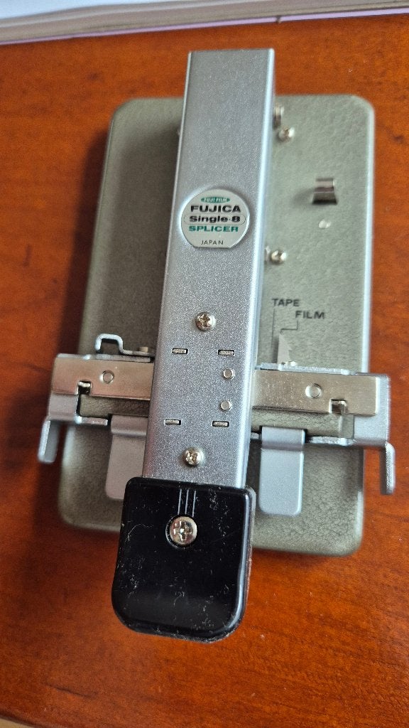 Fujica Single-8 Splicer in doos, handleiding en tape, Verzenden, 1960 tot 1980, Overige typen