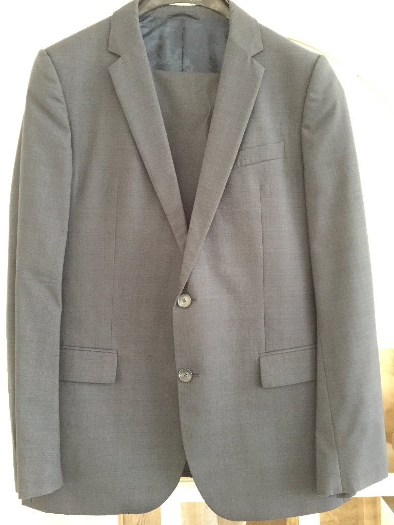 Geruit kostuum Hugo Boss, Maat 52/54 (L), Blauw, Ophalen of Verzenden, Hugo Boss