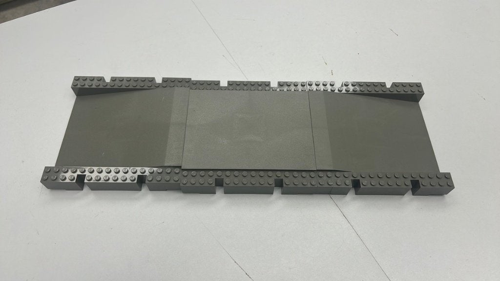 SB2724 Lego perronplaten oud klassiek donker grijs, Ophalen of Verzenden, Gebruikt