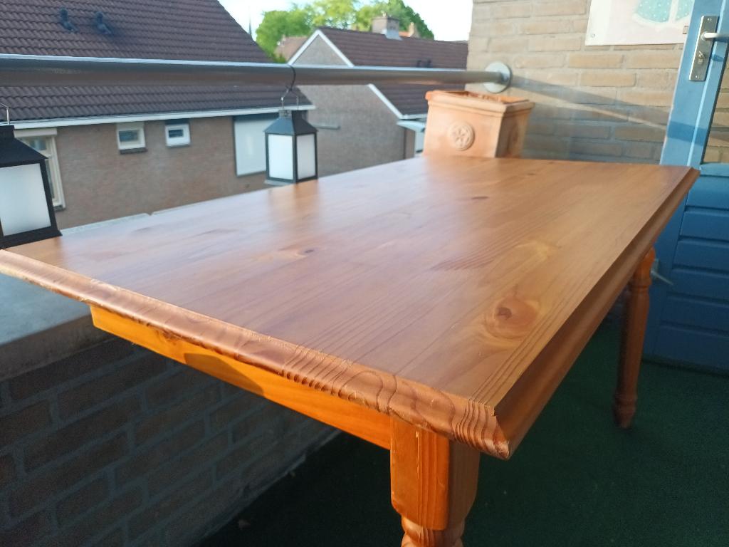 GRENEN keukentafel, Ophalen, Gebruikt, 100 tot 150 cm, 50 tot 100 cm