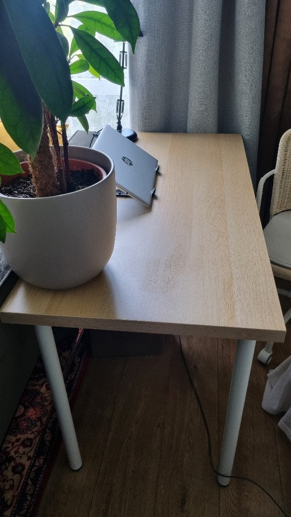 IKEA LAGKAPTEN bureau tafel 120x60 cm, Ophalen of Verzenden, Zo goed als nieuw, Zwart