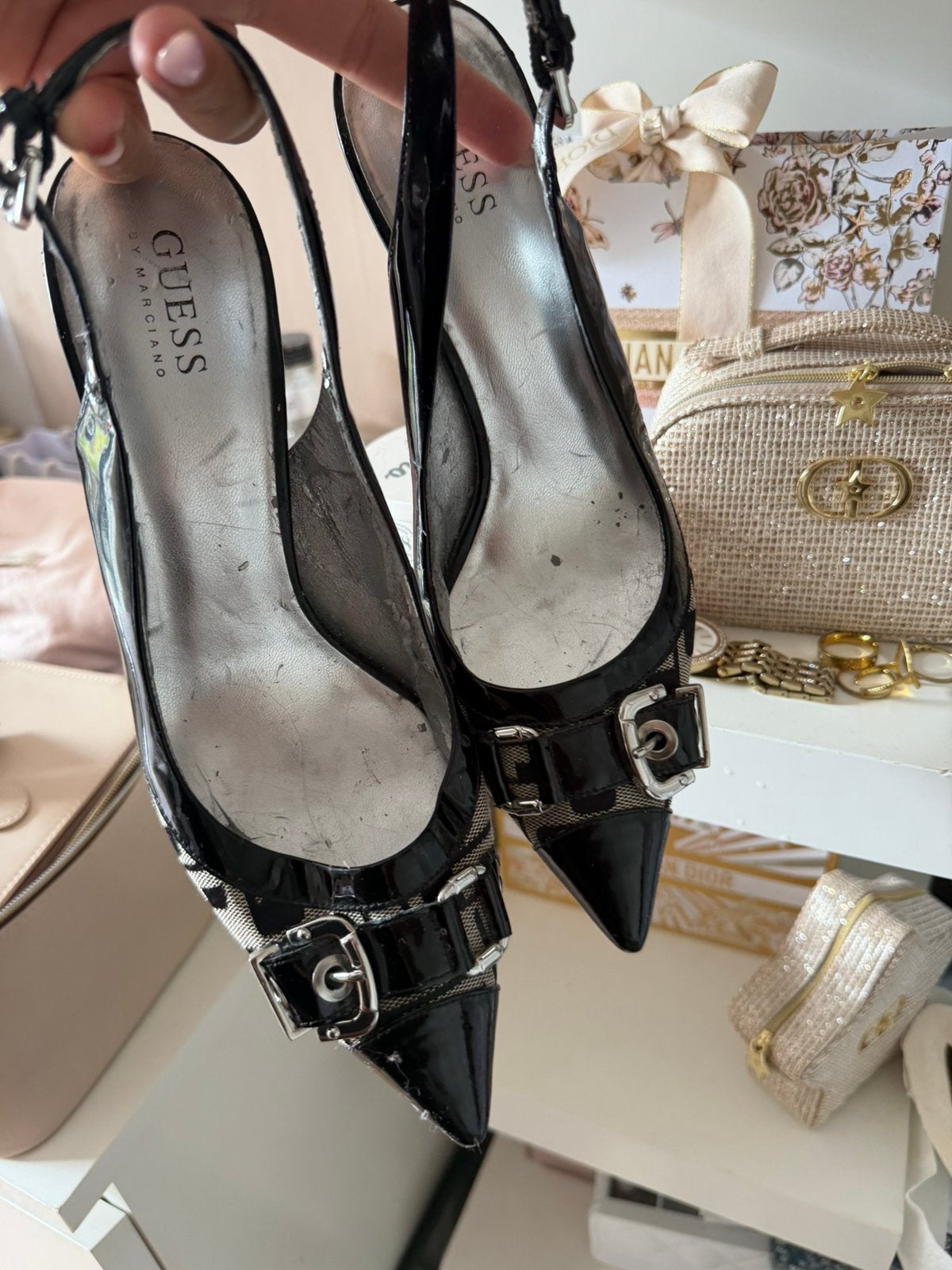 Vintage Guess kittenheels maat 40, Ophalen of Verzenden