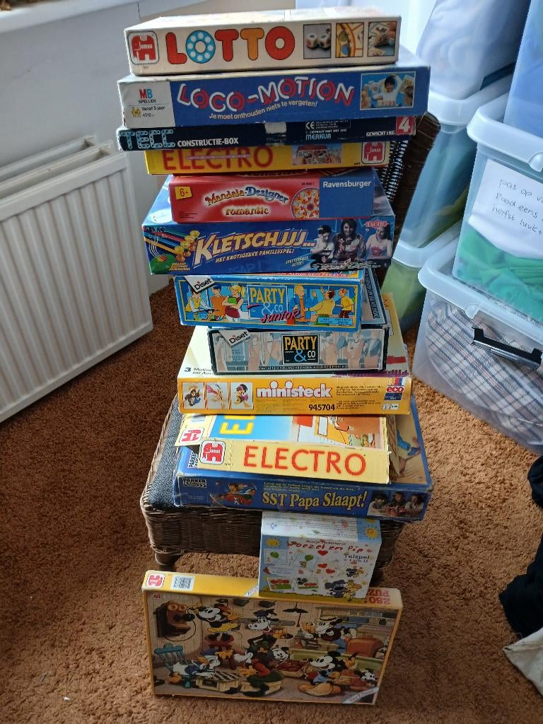 Nostalgische spellen, Ophalen, Gebruikt