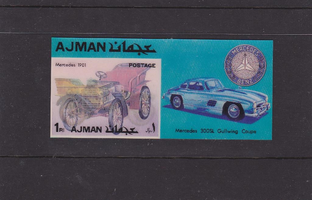 Auto in 3 D Mercedes Ajman (614), Verzenden, Postfris, Auto's