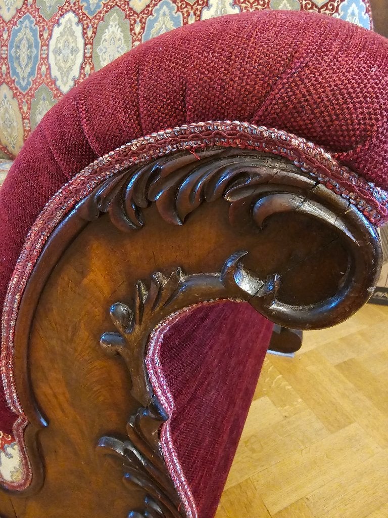 Antique bank Louis XV, Minder dan 75 cm, 150 tot 200 cm, Tweepersoons, Zo goed als nieuw