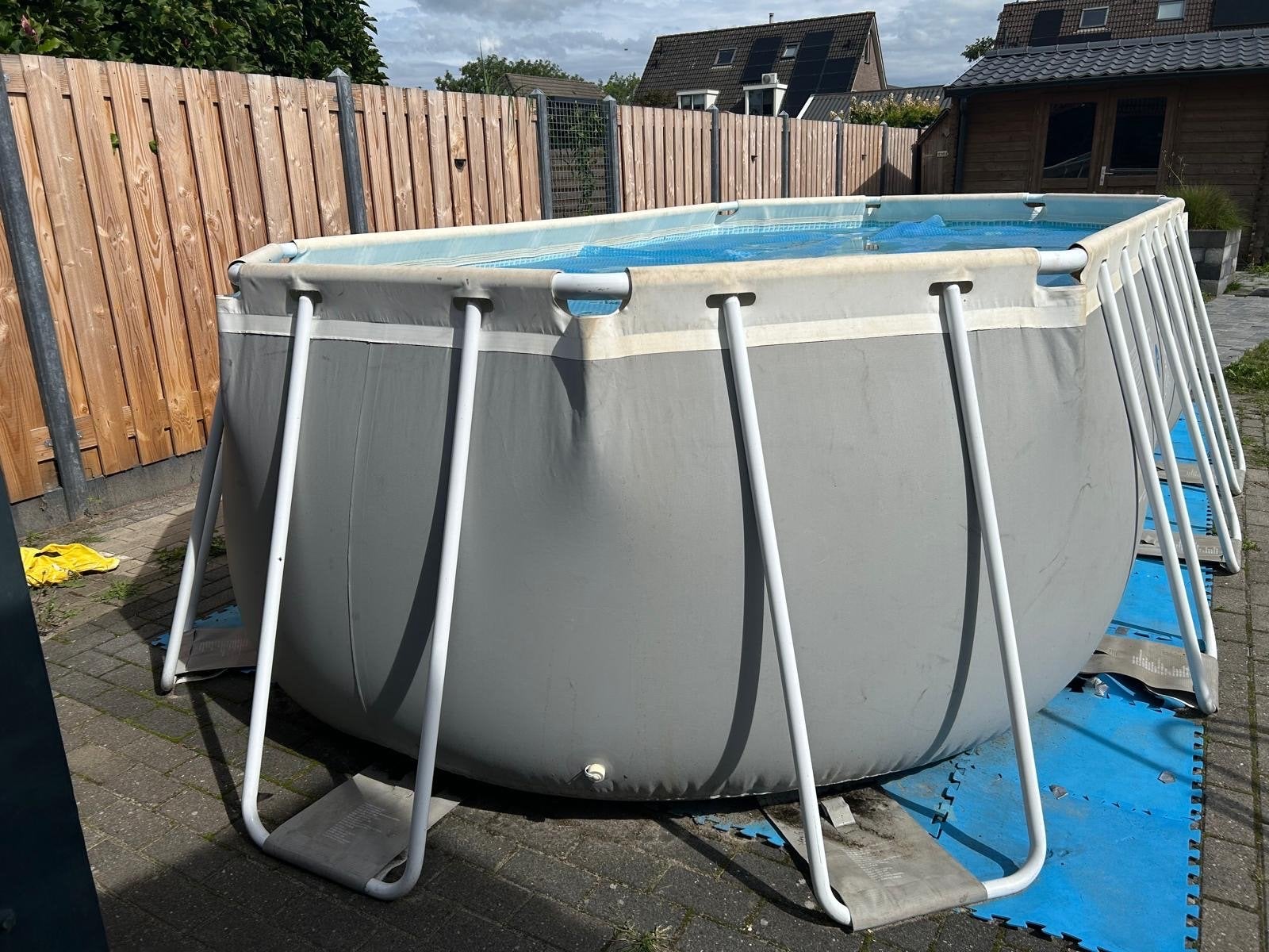 Intex opzetzwembad met pomp en accessoires, Gebruikt, 200 tot 300 cm, Rechthoekig, Ophalen